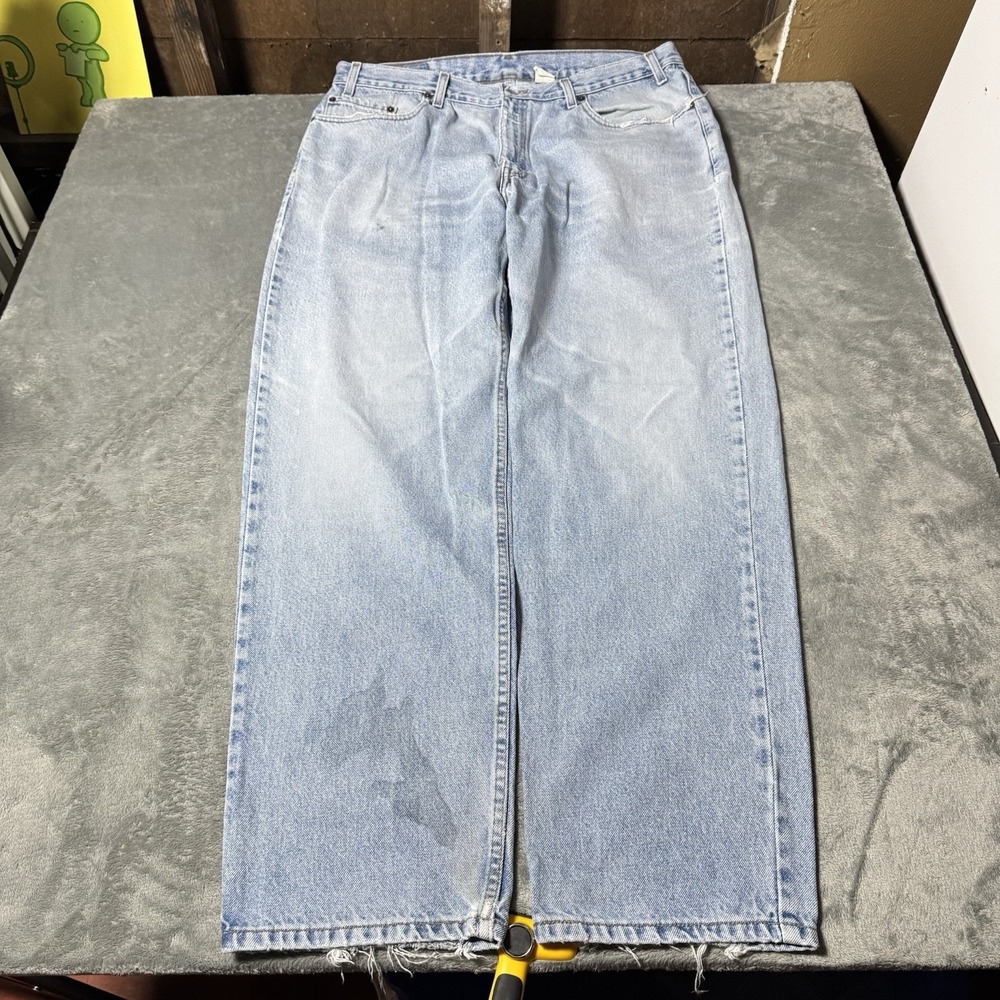 Vtg Levis Relaxed Straight Leg Light Wash Paper Tag‎ Mexico 40x32 (36x31.5)